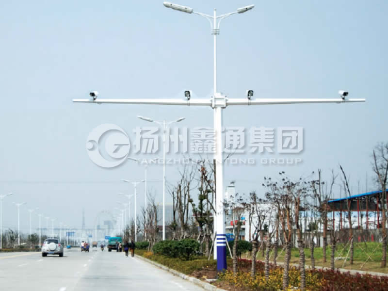 DJG-004，電子警察桿，T型八棱電警桿