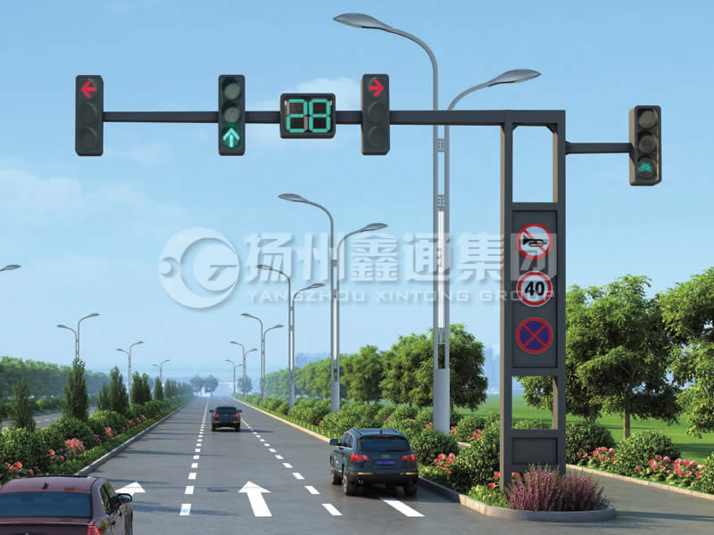 XHDG-006，錐形懸臂框架信號(hào)燈桿